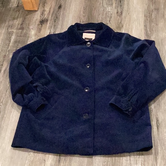 Royal Blue Corduroy 3/4 Car Coat by Part Two - Picture 8 of 8